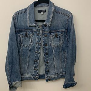 Kut from Kloth Jacqueline denim jacket size large EUC